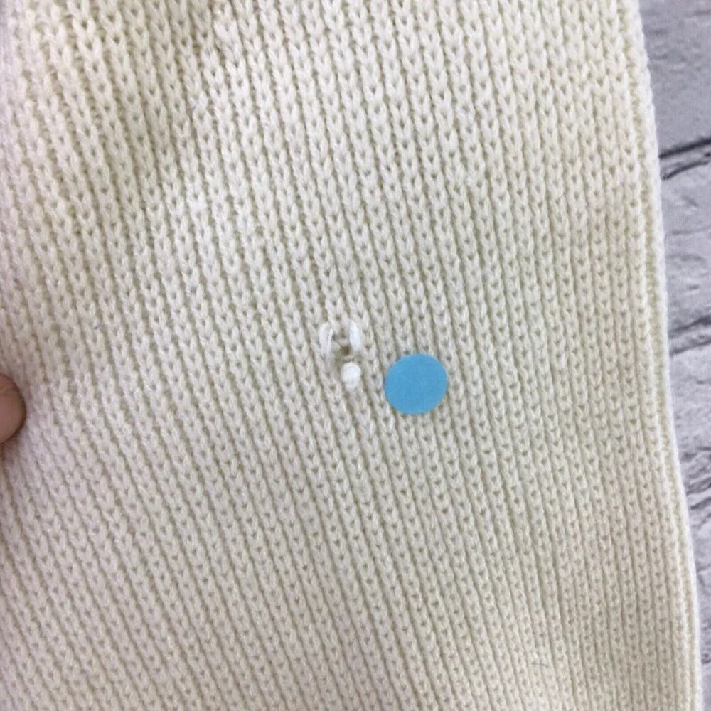 JC Penney Vintage Sweater 70's Nordic Knit Mens Sz‎ L Large Flaw Small Hole